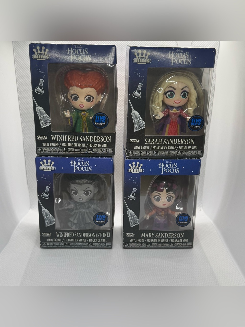 Disney Hocus Pocus Five Below Exclusive Funko Minis 4pc Set Winifred Sarah Mary